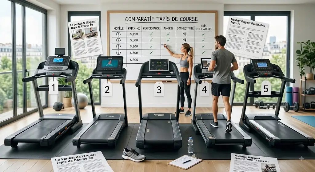 Comparatif et avis tapis de course pour bien choisir son équipement de fitness à domicile