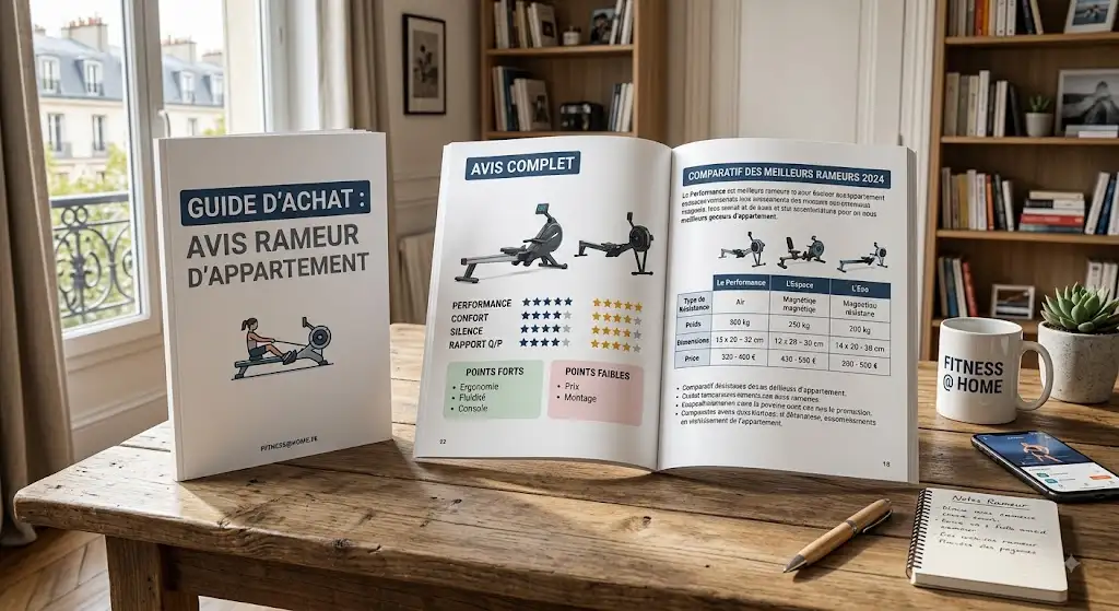 Illustration d'un avis complet sur le choix d'un avis rameur d'appartement