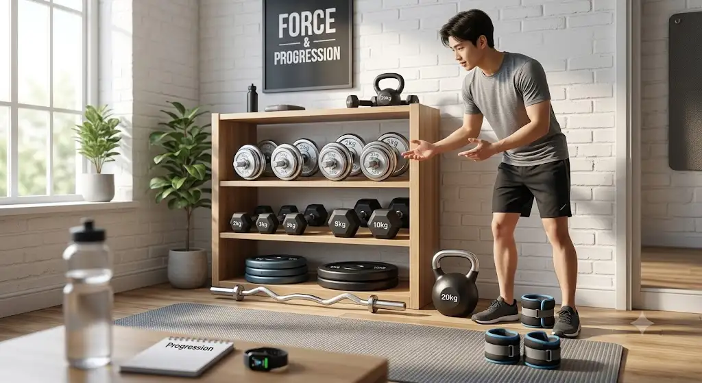 Guide complet pour savoir combien de poids acheter pour débuter musculation à la maison.