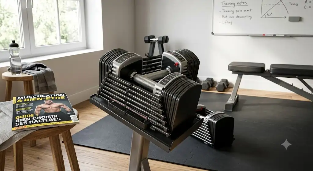 guide d'achat haltères réglables complet pour bien choisir ses haltères réglables de musculation à la maison